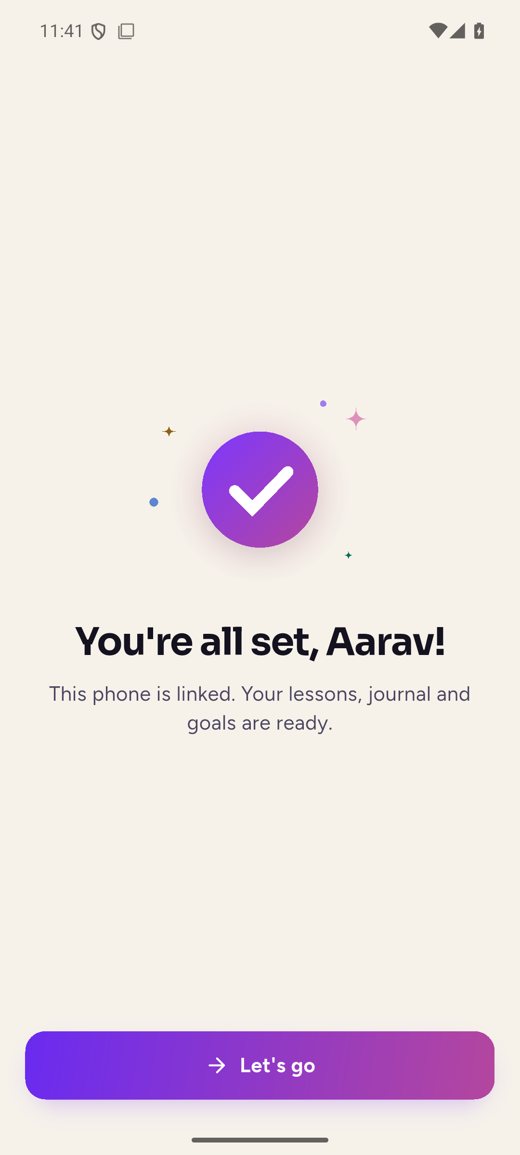 All set